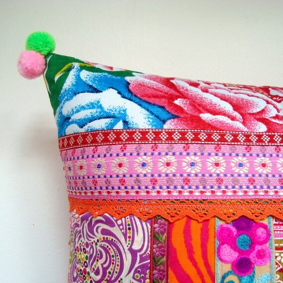 Ethnic Retro Patchwork Cushion / Pillow Cover Stunning