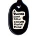 Atheist Ceramic Necklace in Black