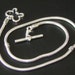 SALE: NECKLACE Beadable cable BUTTERFLY Toggle Clasp Rope Chain approx 15.5 inch (1)