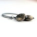 pyrite coin earrings sterling silver Fools gold