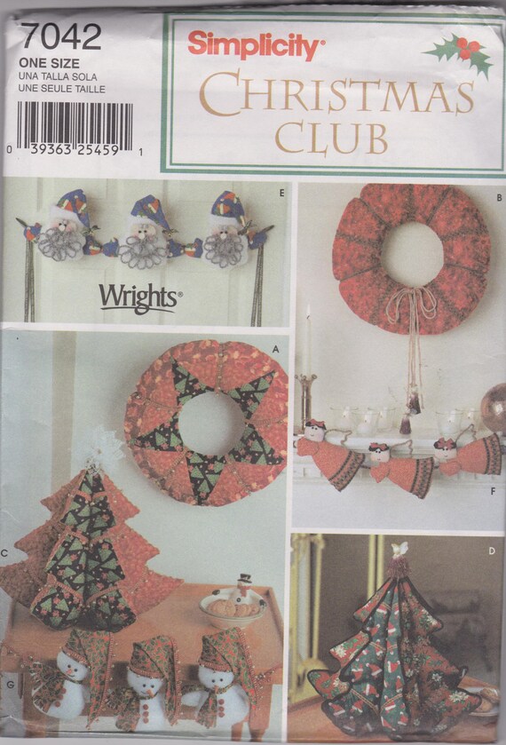 sewing pattern stuffed fabric christmas tree wreath garland sewing pattern stuffed fabric christmas tree wreath garland