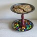 Upcycled Vintage Pie Pan Serving Display Stand