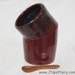 Ceramic Salt Cellar / Rustic Stoneware French Style, Deep Brick Red s146
