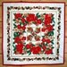 Christmas Quilted Table Topper, Holiday Decoration