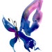 Butterfly Song 11 ... Original abstract watercolor art ooak painting by Kathy Morton Stanion EBSQ