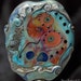 Lampwork Focal Bead , Lampwork Bead ,copper green with murrini and silver glass , glass beads by Beadfairy Lampwork