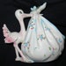 Vintage Ceramic Stork Planter