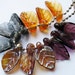 sultry luster glass leaves handmade by Ellen Dooley Lampwork Beads (12)