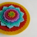 Beautiful Wool Felt Flower Brooch