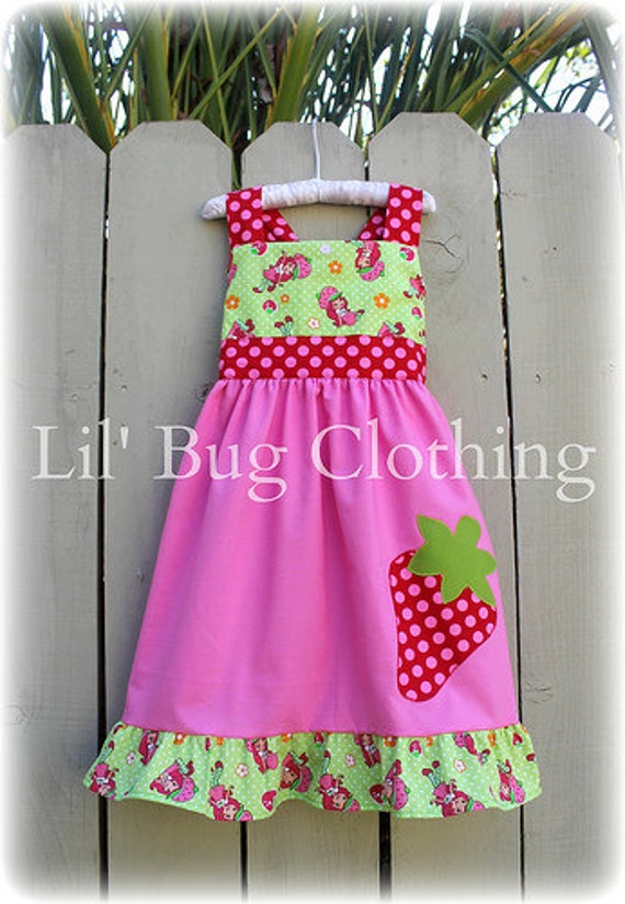 Items similar to Custom Boutique Clothing Strawberry Shortcake Birthday ...