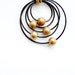 Constellation Keychain / Bag adornment Black and Gold