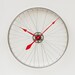 Recycled Bike Wheel clock