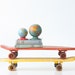 Vintage Skate Boards - Set of 2, Yellow and Orange