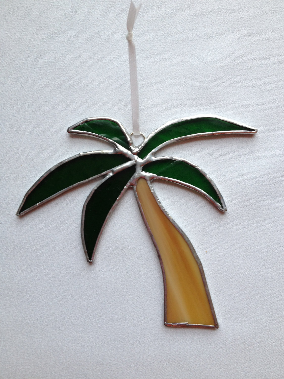 Stained Glass Ornament Palm Tree