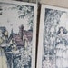 Early 1900s SET OF 15 Crinoline Ladies And Fountain Three Table Bridge Set, Wedding Place Cards