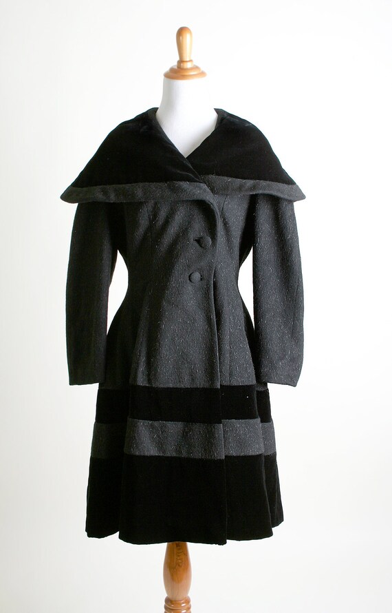 1940s Lilli Ann Coat Vintage Princess Velvet Jacket