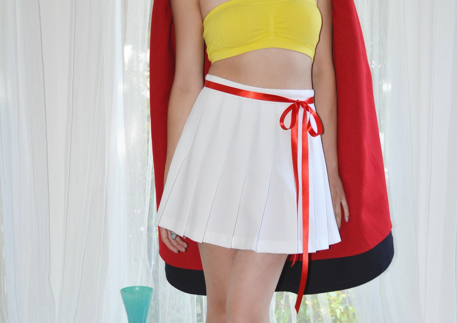 White Pleated Micro Mini Tennis Skirt Vintage 60s by empressjade