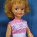 Pepper Clothes Rose Pink Dotted Lace Trimmed dress and stockings