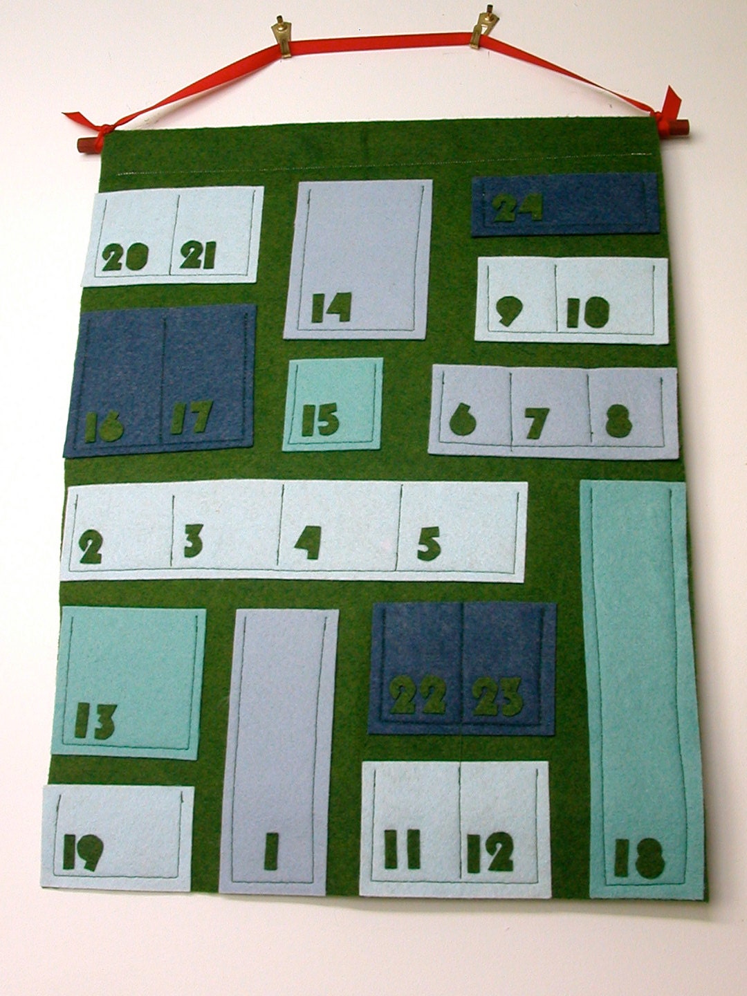 Felt Advent Calendar Unfilled