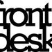 Custom front desk black acrylic sign