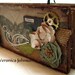 Scrapbook Mini Album Monochromatic Vintage - kitsnbitscraps