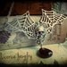 Dark Demon Huntress NEcklace neo victorian skull antique spider web spiderweb wings creature skeleton steampunk creepy