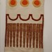 SALE: Vintage 1970s Woven Wall Hanging Rug Scandinavian Abstract 62 inches by 35.5 inches