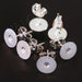 100pcs nickel free Silver Finish Earring Posts With Ear Studs Back Stoppers BN014