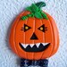 Halloween Pumpkin Magnet he is 4"