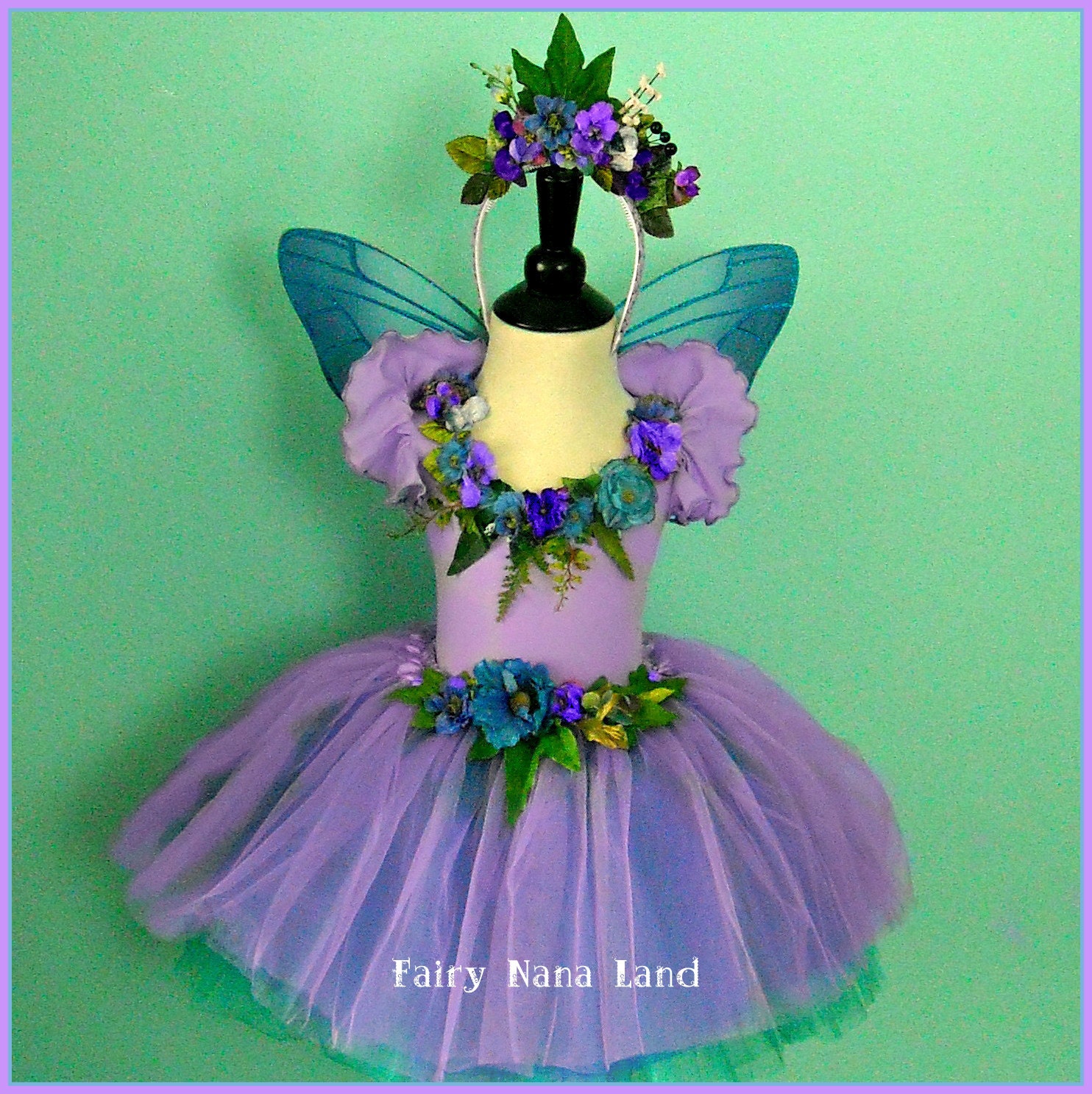 Items similar to HALLOWEEN - Fairy Costume - Flower Girl - Lilac and ...