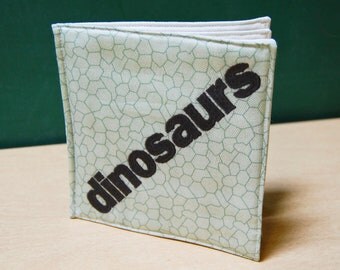 Dinosaurs organic cotton soft book