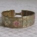 Vintage Pink Roses on GOLD SECTIONAL BRACELET 1960s