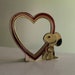 Vintage Snoopy Heart Frame