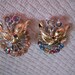 Vintage Clip on Rhinestone Earrings