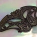 One Huge Vintage Art Nouveau Butterfly Stamping Made of Blackened Brass