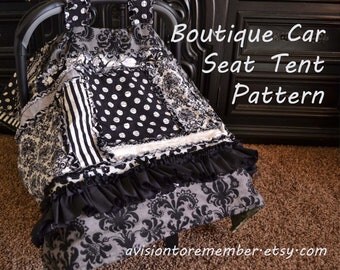 Baby Sewing Patterns Infant Car Seat Cover Pdf Pattern Sew Your Own By Turnbowdesigns