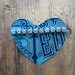 Vintage Edgeworth Heart Tin Brooch, Recycled, Repurposed, Gifts under 15, Gfits for her, Affordable Jewelry