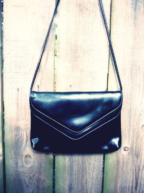 vintage black clutch bag