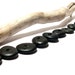 River Stone Beachy Ebony Pebbles Jewelry Supplies Organic Beads - Black Wheels - "Licorice Dots" by StoneMe