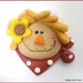 NEW Polymer Clay Bead or Bow Center Scarf Scarecrow