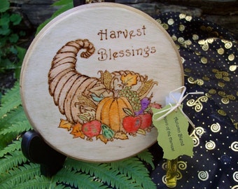 Made to Order Cornucopia Mabon Altar Tile