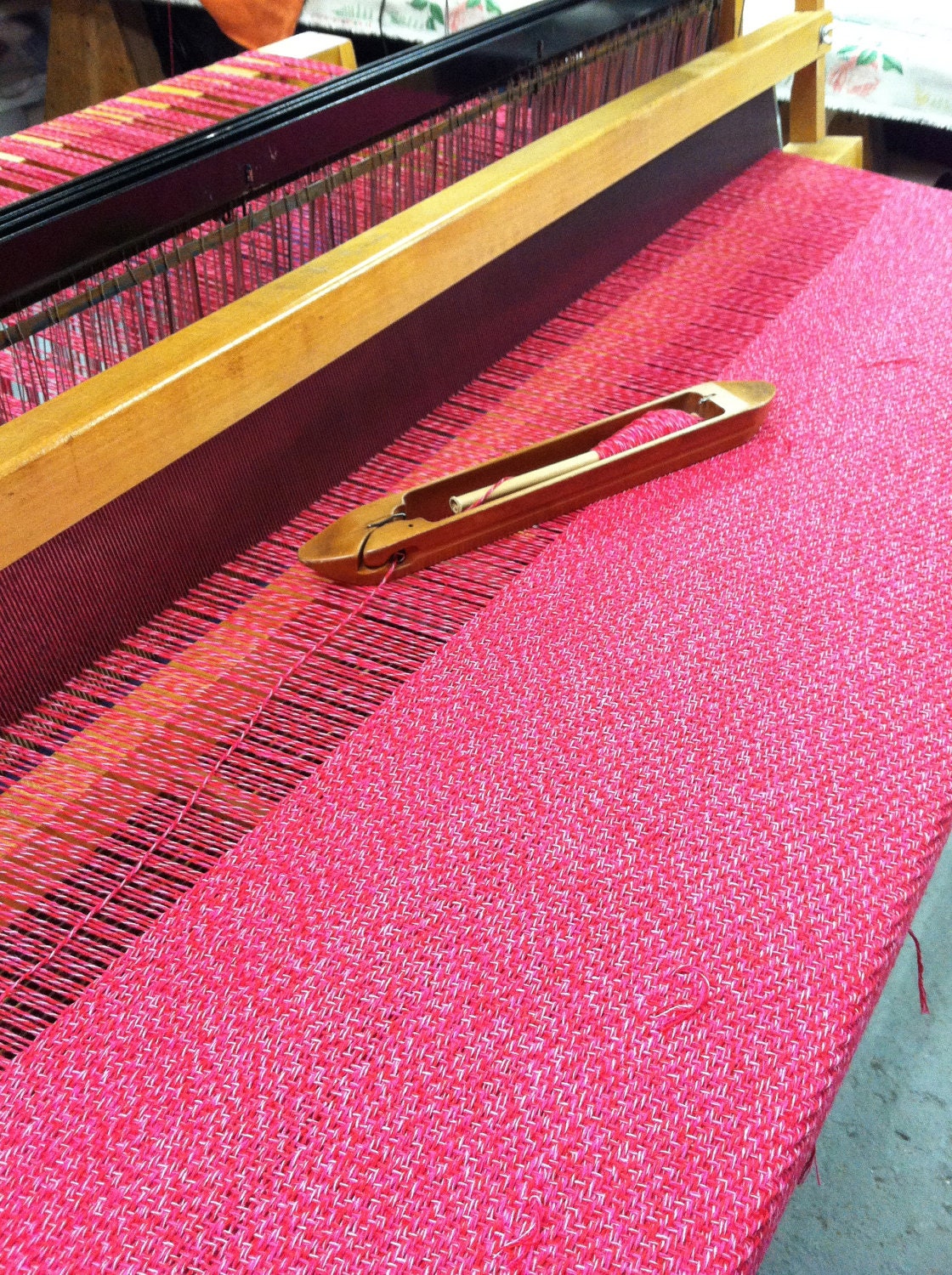 Woven Blanket Classic Cotton by bristolloomsri on Etsy