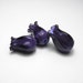VIOLET PURPLE FLOWERS Lamp work Glass Floral Beads handmade jewelry supplies sra