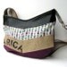 Hobo // Recycled Coffee Bag Burlap - Vintage Floral Print - Fushia Linen // Made to Order