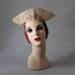 1920s Wedding Hat / Vintage 20s Bridal Headpiece / Lace Tiara