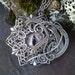 SOLD Gothic Steampunk Evil Eye Pendant With Color Shifting Glass