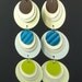 Paper Earrings in springtime colors