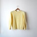NOS 1970s Pale Yellow Round Neck Sweater Size Small