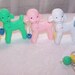 Vintage Baby Lambs Crib Toy 5 Little Lambs