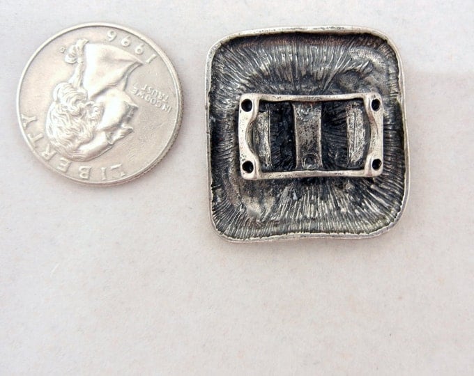 Primitive Antique Silver-tone Slide Charm